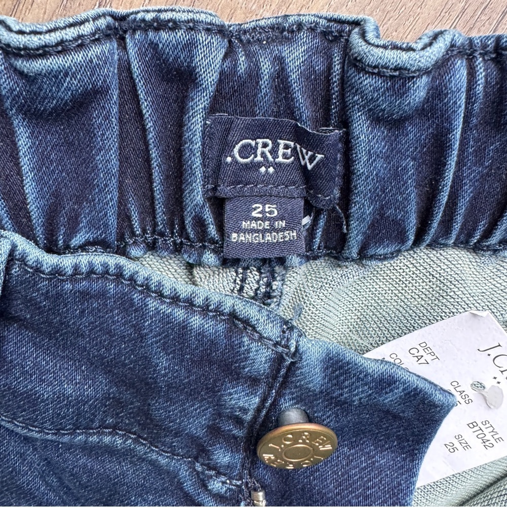 J. Crew Indigo Soft Denim Joggers - Size 25 - New With Tags! - Picture 9 of 14